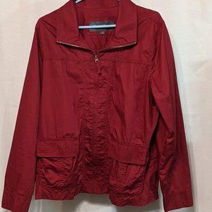 Eddie Bauer red zip up light weight Jacket